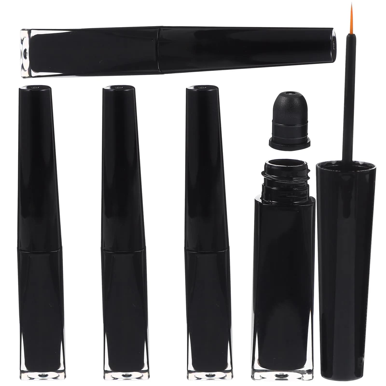 5Pcs Eyelash Growth Liquid Bottles Refillable Empty Eyeliner Tubes Portable Makeup Containers Mascara Tubes Mascara Tube
