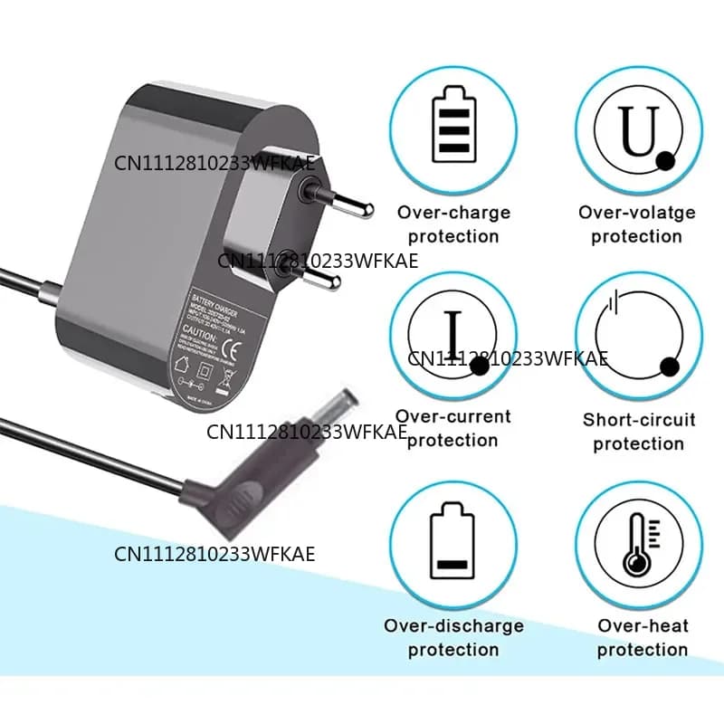 For Dyson V10/11/12/15 Vacuum Cleaner Charger Power Cord Adapter Replaceable Parts battery Power Adapter 30.45V 1.1A
