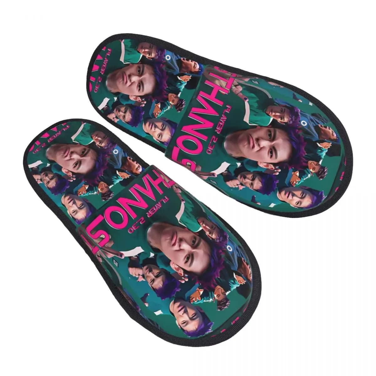 Winter Slippers Thanos TL Rapper Player 230 Merch Fur Slippers for the house Slides Living room Soft non-slip slides
