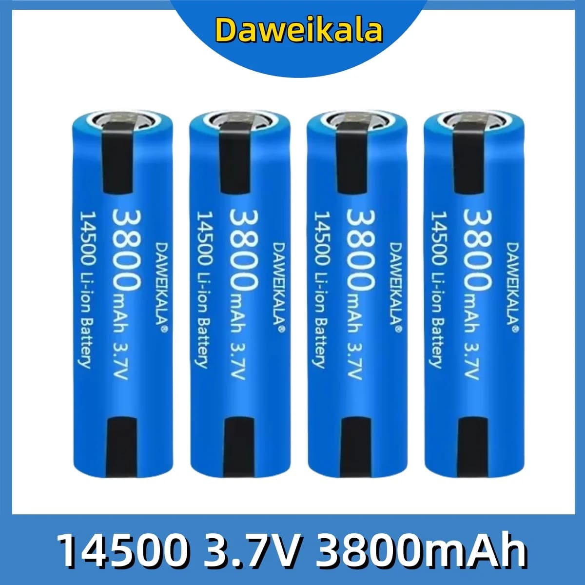 14500 hot battery 3.7 V AA 3800 mAh lithium ion battery, with welding, for electric toothbrush, razor, rechargeable barber battery