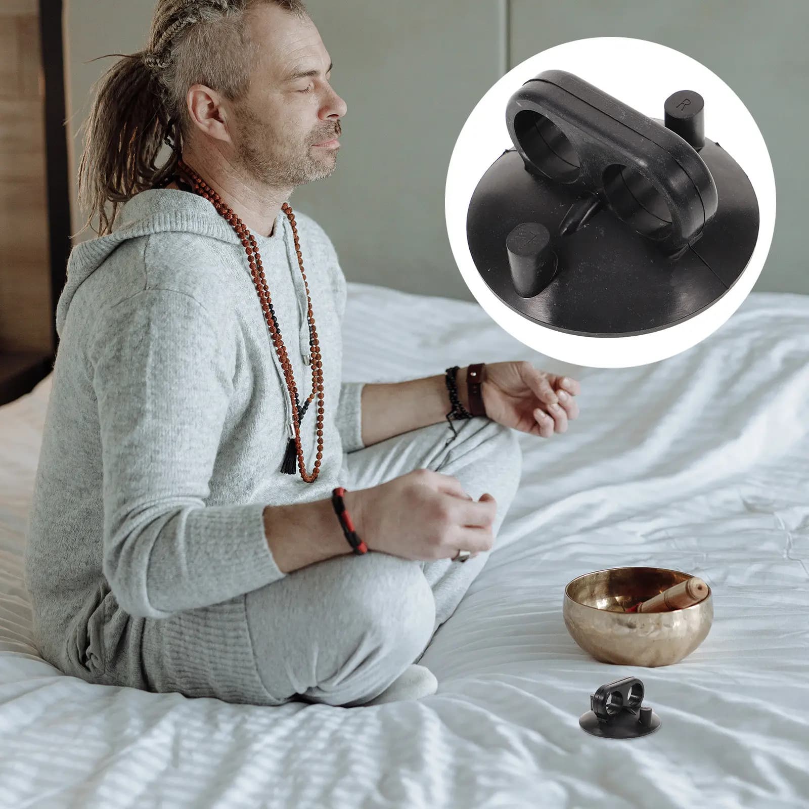 Singing Bowl Suction Cup Handle Replacement Rubber Tool for Sound Bowl Grip Stability and Secure Lifting Accessories