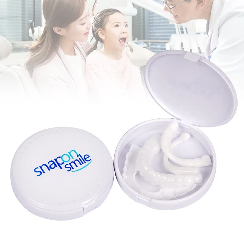 1 box of new teeth whitening prostheses for perfectly adhered teeth veneers for detachable silicone teeth whitening