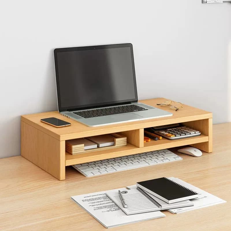 Supporto per Monitor Carino, Base Organizzatore da Scrivania, Supporto per Display, Sollevatore per Scrivania, Organizzatore per Ufficio
