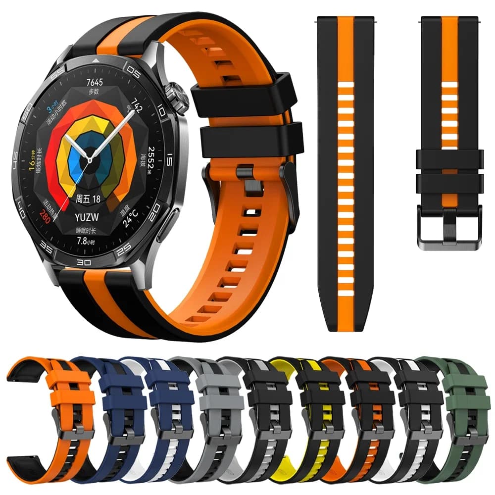 Cinturini per orologi da 20mm 22mm per HUAWEI WATCH GT 5 Pro 46mm GT5 4 3 2 46 42mm OROLOGIO 4 Gt2 Gt3 Pro Smart Orologi cinturino in silicone