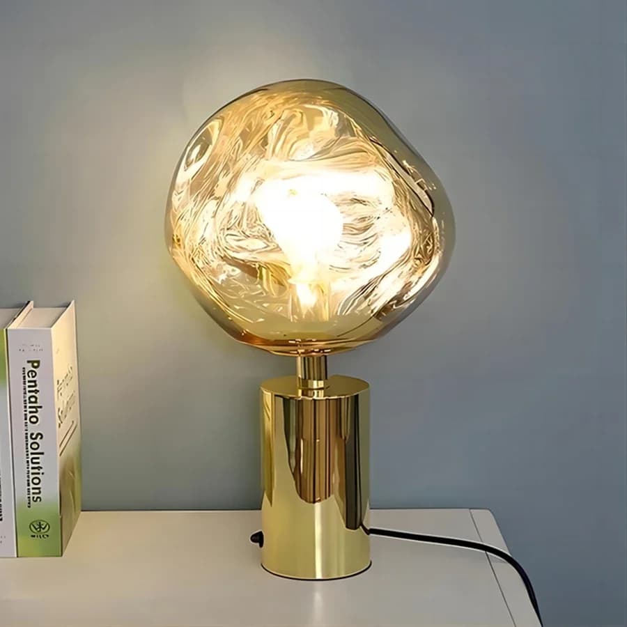 Per moderna lava paralume lampada da tavolo a LED camera da letto soggiorno ristorante lampada da scrivania ambientale decorazione domestica creativa regali notte L