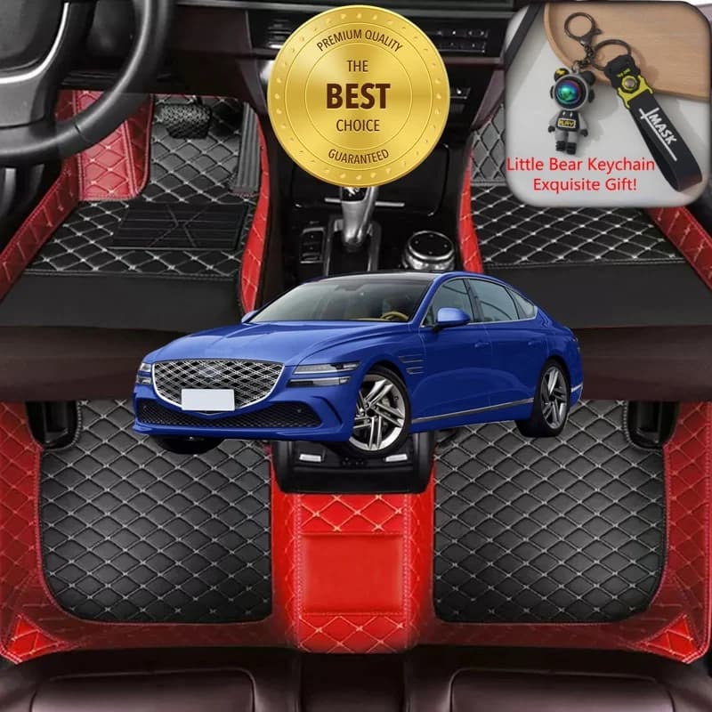 Tappetini Auto su Misura per Genesis G80 2017-2026, Accessori Auto di Lusso, Tappeti Personalizzati per Guida a Sinistra/Destra