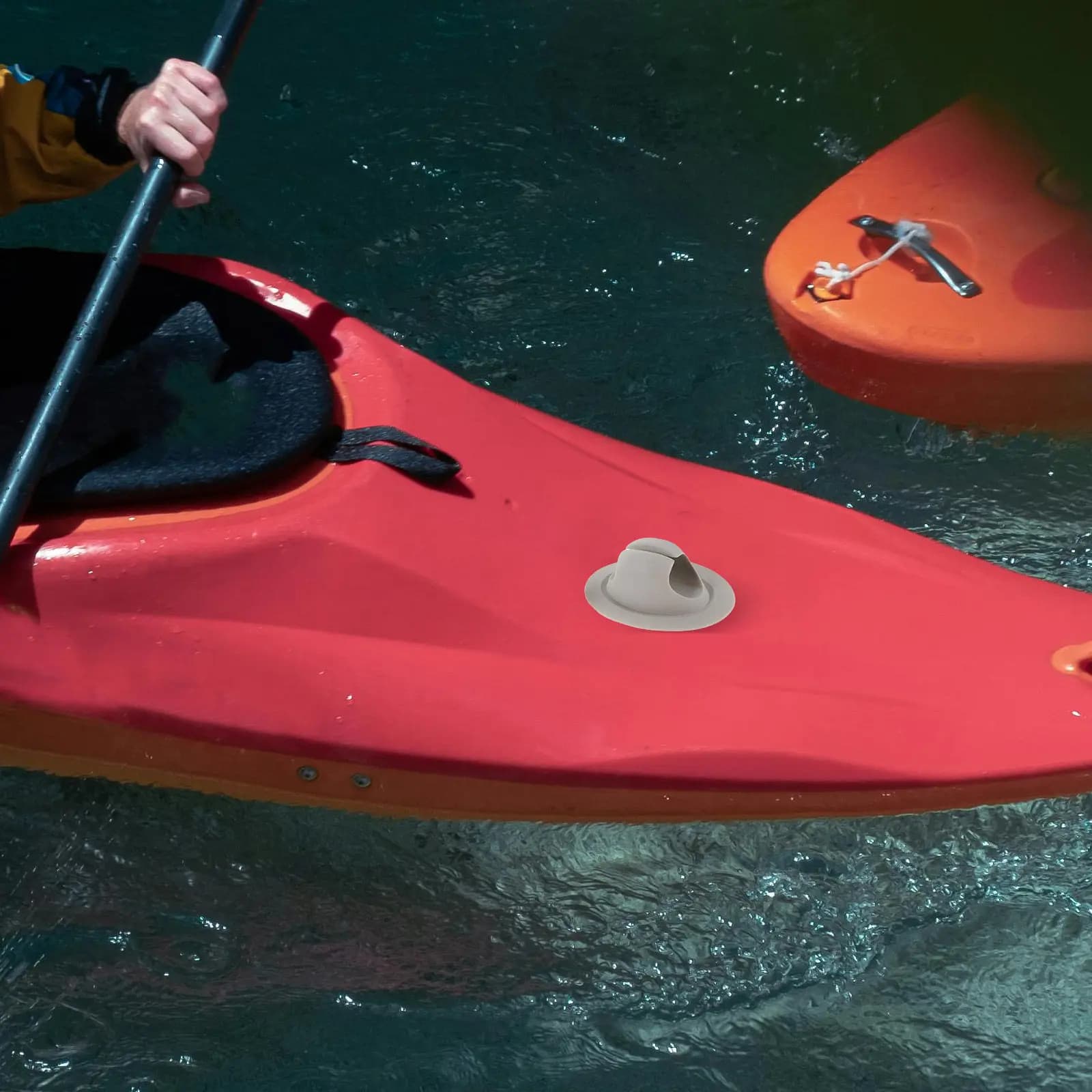 2 Pezzi Clip di Fissaggio per Pagaia da Kayak, Supporti in Plastica ad Alta Resistenza per Pagaie, Accessori per Canoa e Pesca