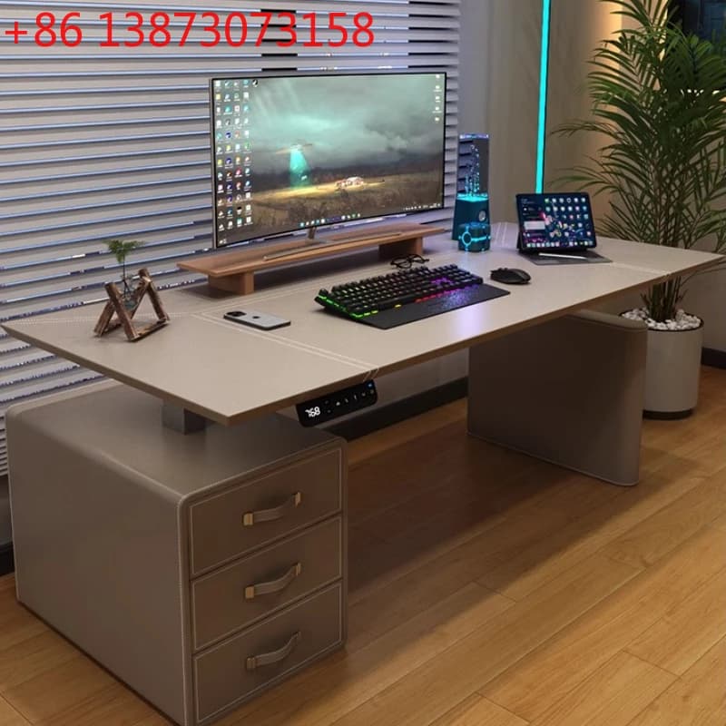 Organizer da Scrivania per Ufficio, Scrivania Direzionale Moderna di Lusso, Scrivania da Studio Moderna, Organizzatore da Scrivania Regolabile, Mesa Escriutorio, Tavolo da Ufficio