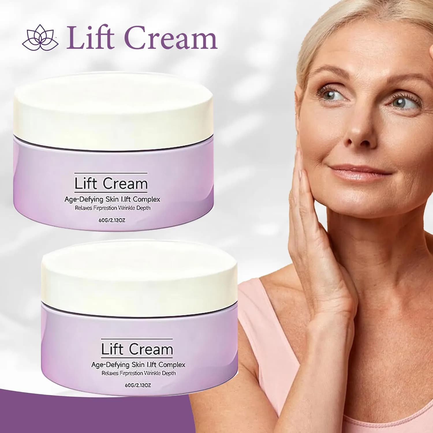 Face Lift Cream Collagen Power Lifting Cream Hyaluronic Acid Moisturizer for Skin Tightening Firming Wrinkle Smoother Fine Lines