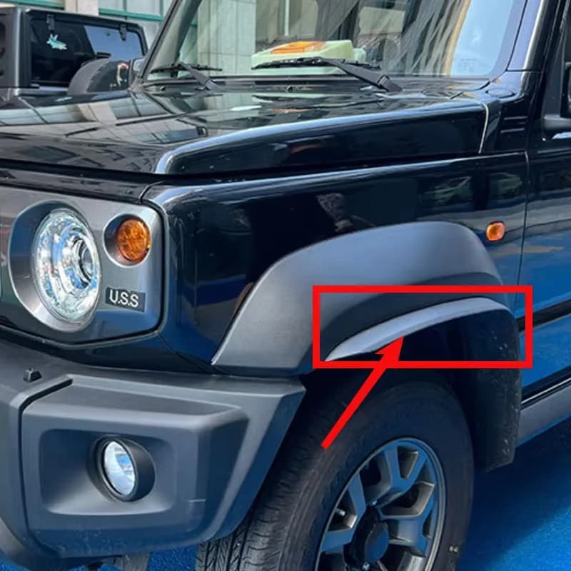 4 Pezzi Parafango Passaruota Auto per Suzuki Jimny 3/5 Porte JB74 JB74W JC74 2019+ Protezione Allargata Paraspruzzi Estensione Copertura