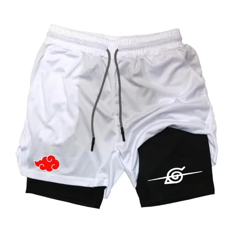 Pantaloncini da uomo Ghost 2026 Annihilation Blade Anime a doppio strato, stampati, per allenamento su neve, multiuso, ad asciugatura rapida, per corsa