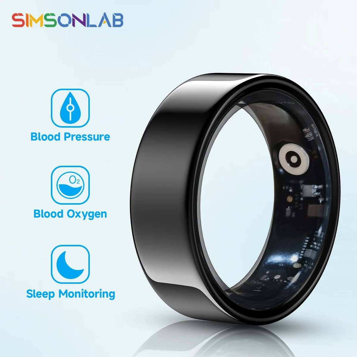 New smart ring Sleep monitoring Multifunctional oxygen measurement in blood pressure Multi-sport mode Low energy consumption