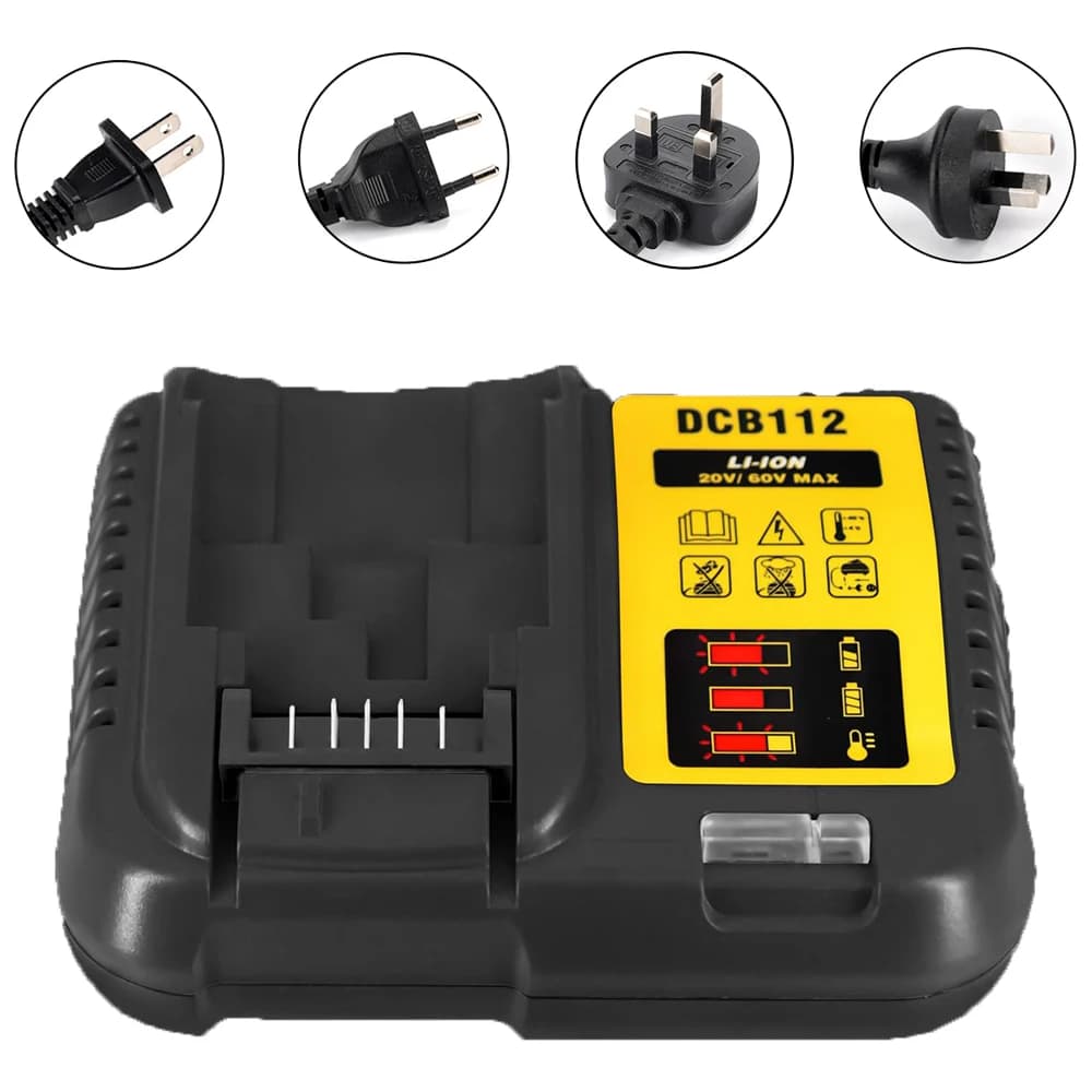 Compatible with Dewalt 20V DCB206 DCB204 DCB230 DCB240 Rechargeable Battery DCB112