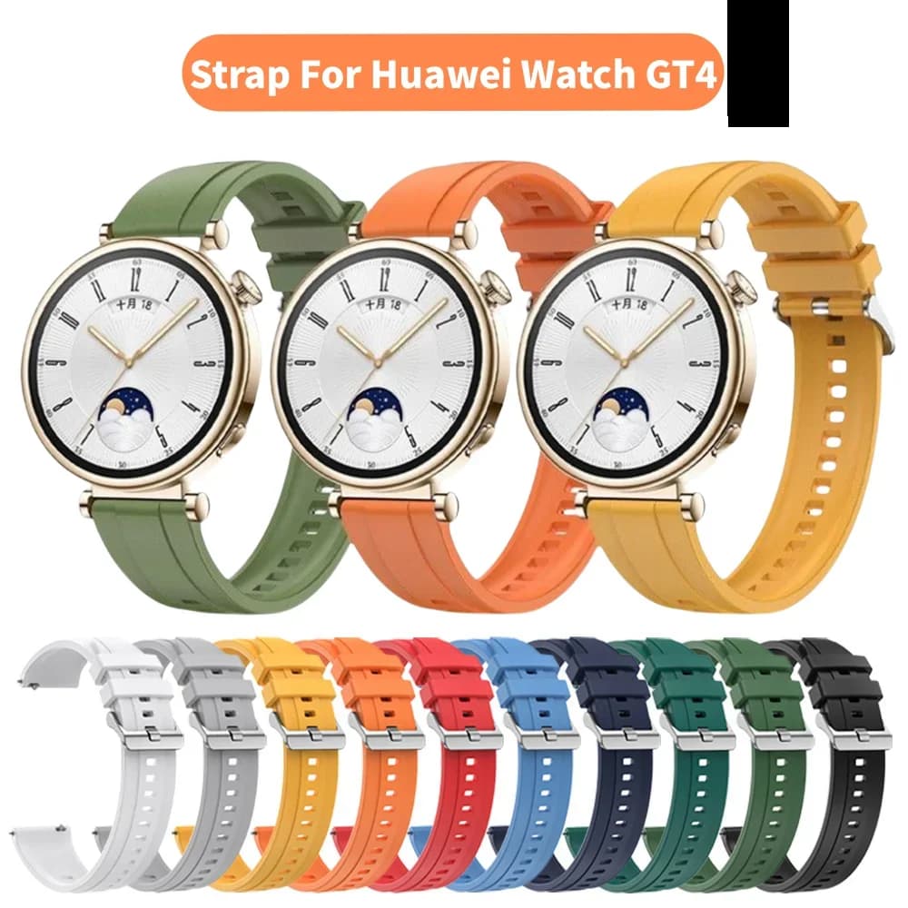 Cinturino in silicone per Huawei Watch GT4 41mm Sport Sostituzione Correa Uomo Donna Bracciale per Huawei Watch GT 4 41mm cinturino da polso