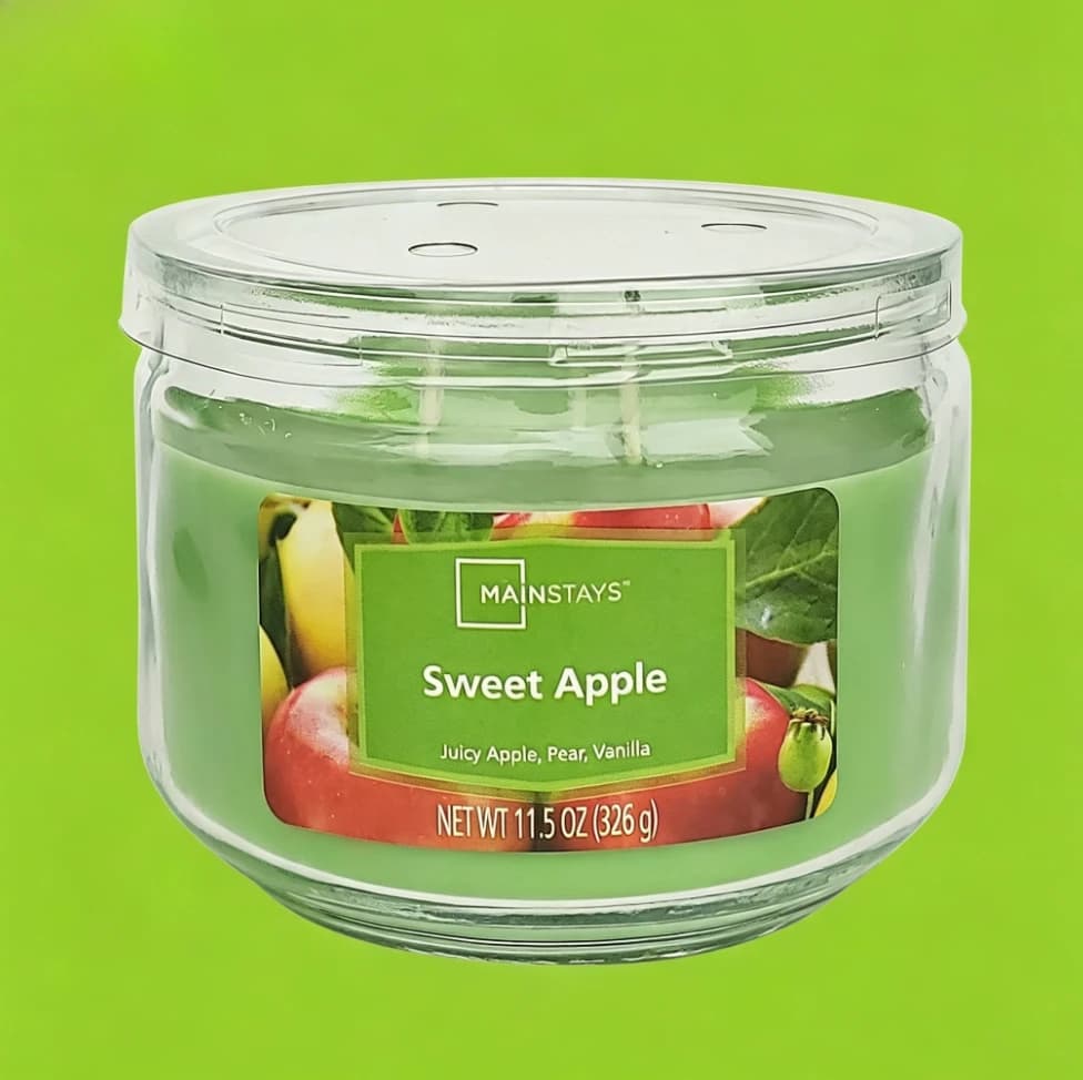 BLUE-Glass Jar Candle with Sweet Scent, Green, 11.5 Ounce Home Fragrance Candle,NEW Arrival