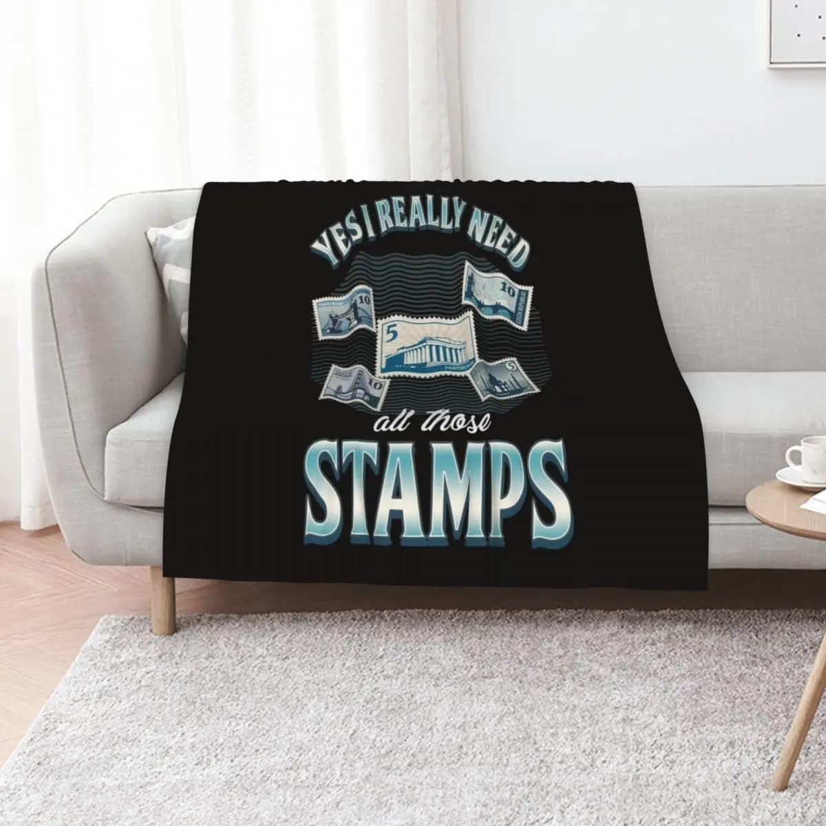 Stamps Collecting Hobby Postal Stamp Collector Philatelist Throw Blanket Soft Beds Sleeping Bag Sofa Heavy Blankets