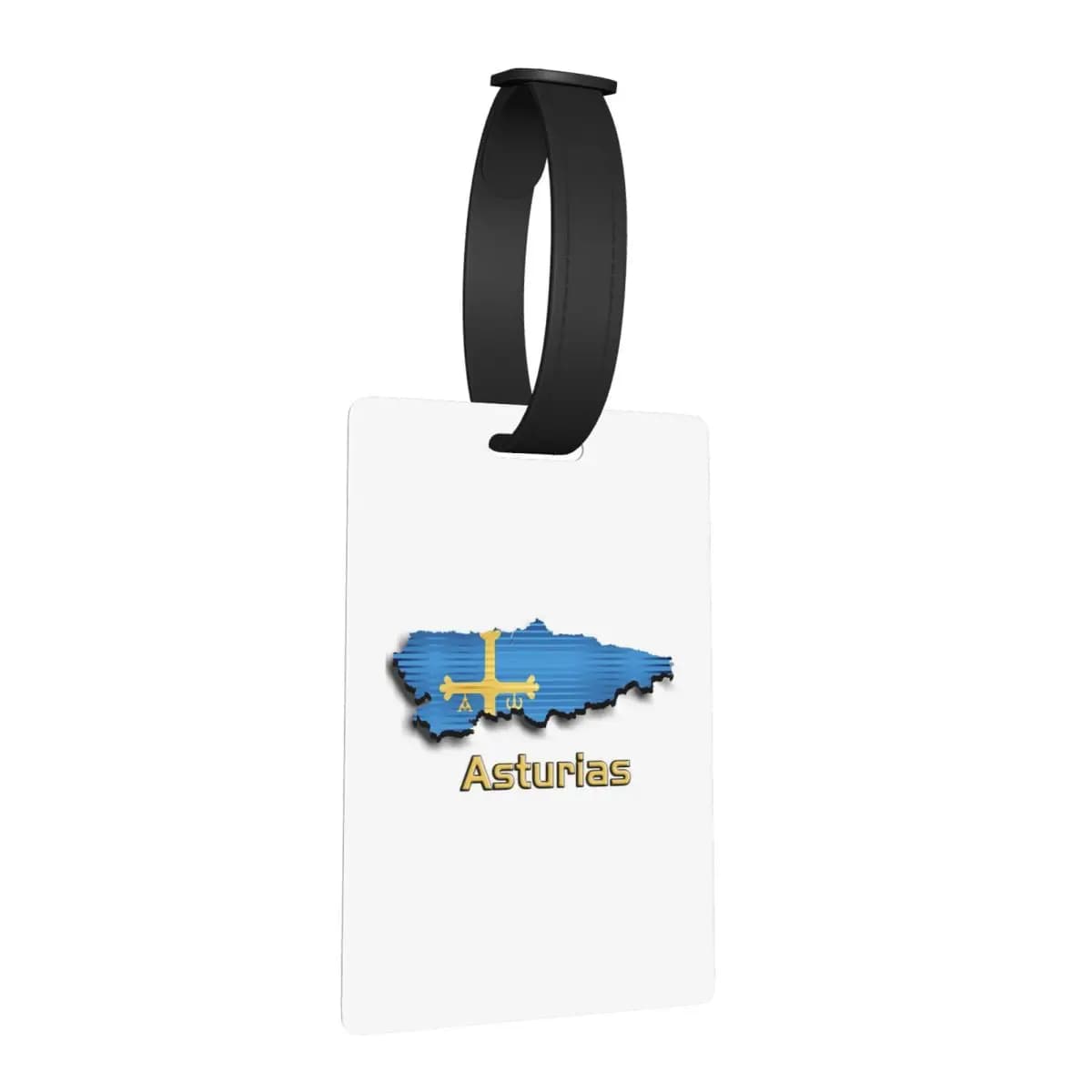 Etichette per Bagagli con Bandiera delle Asturie, Accessori per Valigie, Targhette per Bagagli da Viaggio, Porta Etichette con Nome e Indirizzo