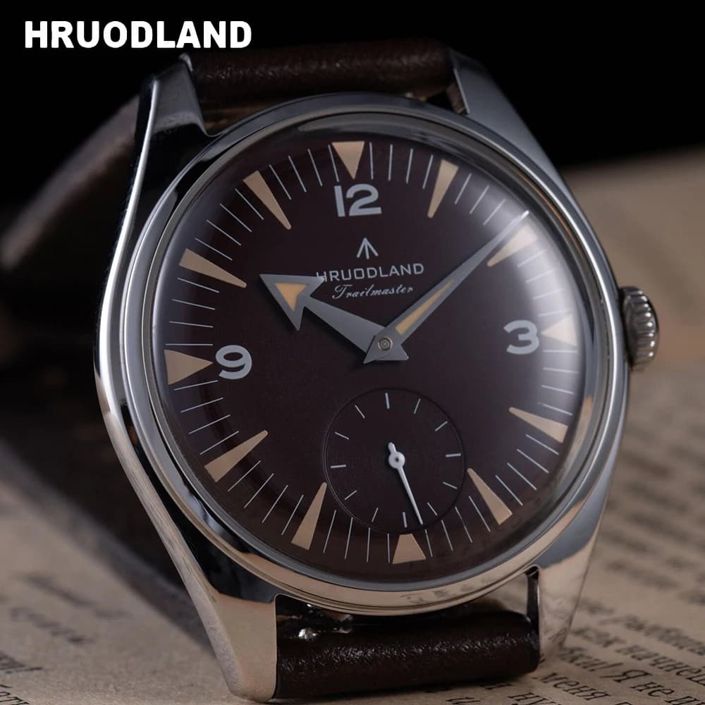 Hruodland 2026 Nuovo Orologio da Uomo al Quarzo Retrò VD78 in Pelle, Acciaio Inossidabile K1 Bicolore con Luce Notturna Blu BGW-9 Verde C3 reloj hombre