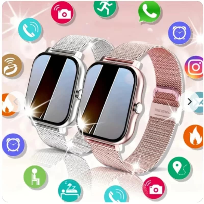 LAXASFIT 2025 Smart Watch 1.83 Inch HD Screen Bluetooth call AI Voice Assistant Woman Fitness Sport Smart Watch Gift