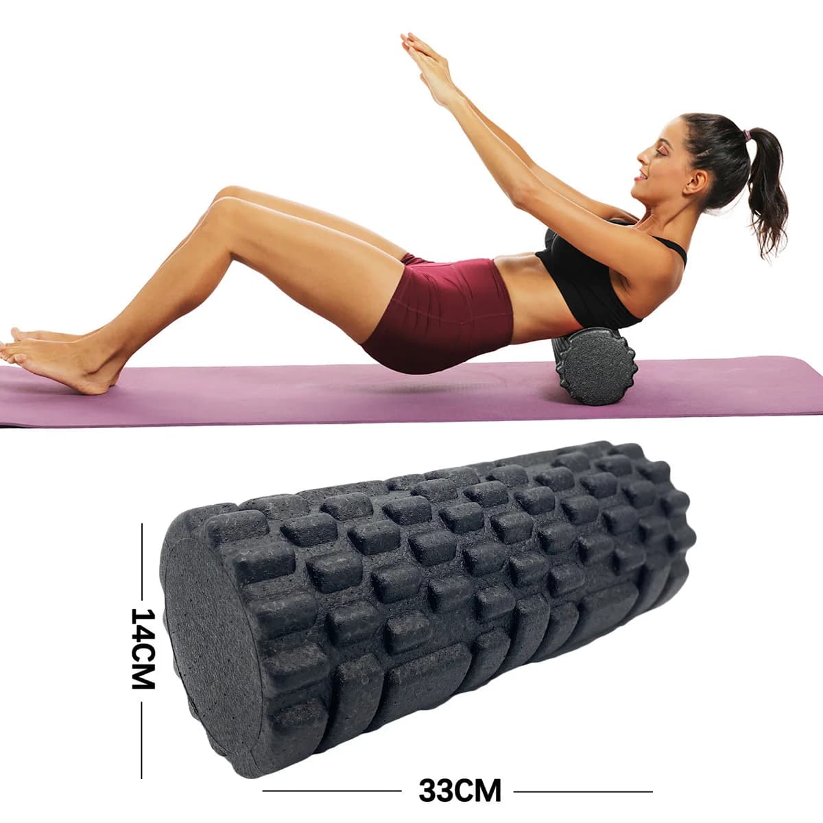 33cm Fitness Foam Roller Yoga Massage EPP Rodillo Masaje Muscle Therapy Pilates Exercises Gym Exercise at home