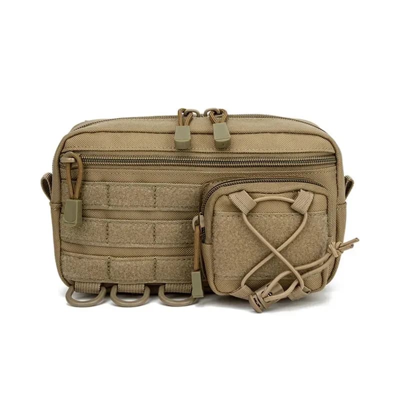 Tactical First Aid Kit Waist Bag Nylon Webbing Utility Pouch Outdoor Medical Tool Organizer EDC Miscellaneous Storage Belt Pack
