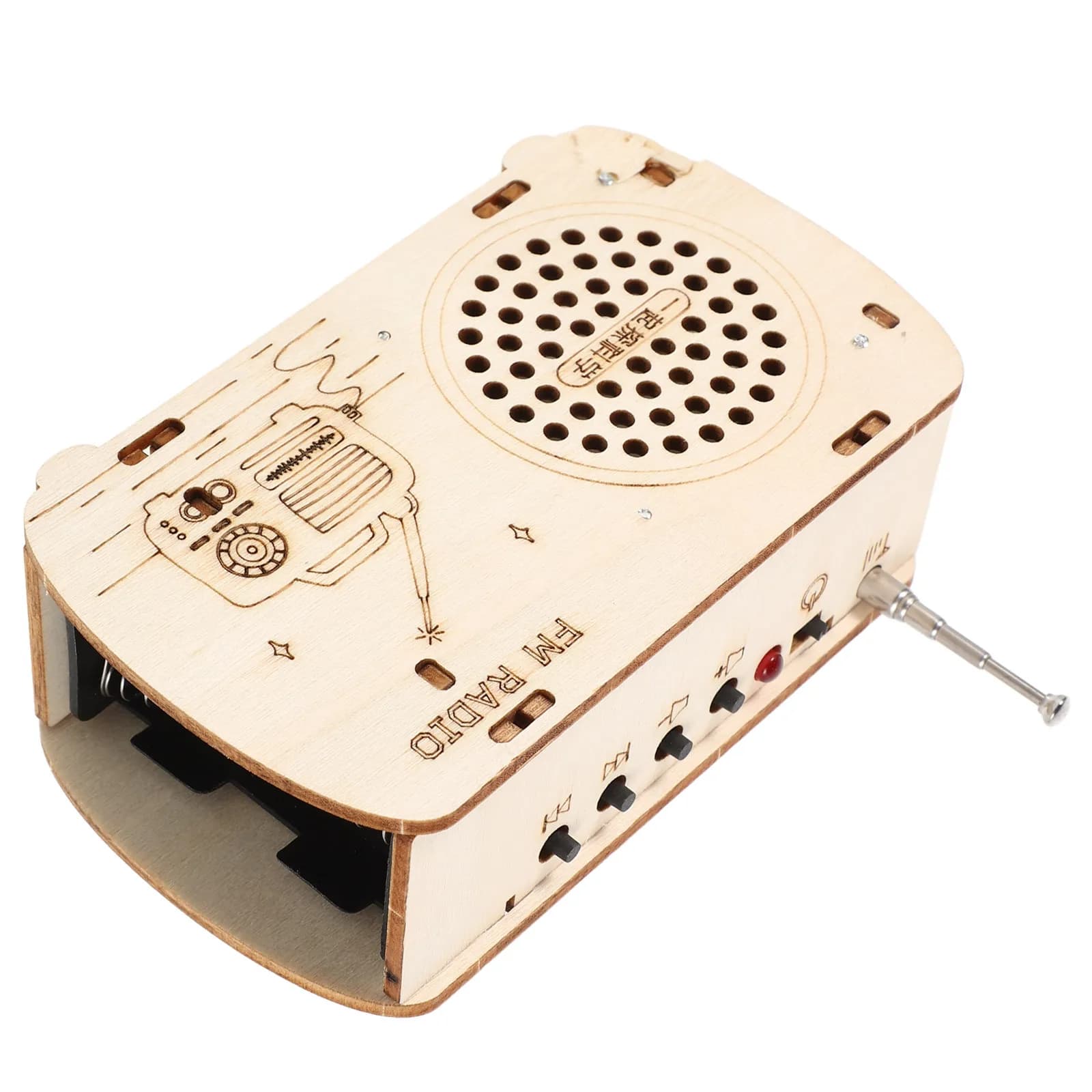 Kit Educativo STEM per Bambini, Set di Montaggio Radio in Legno Fai-da-Te, Esperimento Scientifico, Kit per Costruire una Radio per Bambini