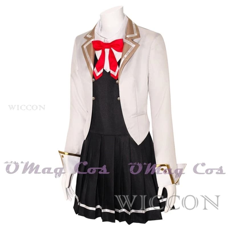 Costume Cosplay Alisa Mikhailovna Kujou Alya con Parrucca, Abito Maria Masha, Uniforme Scolastica per Donne