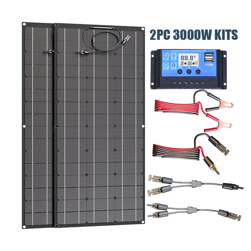 1500W/3000W Folding Solar Panel Portable Outdoor Power For Rv Camping Travel