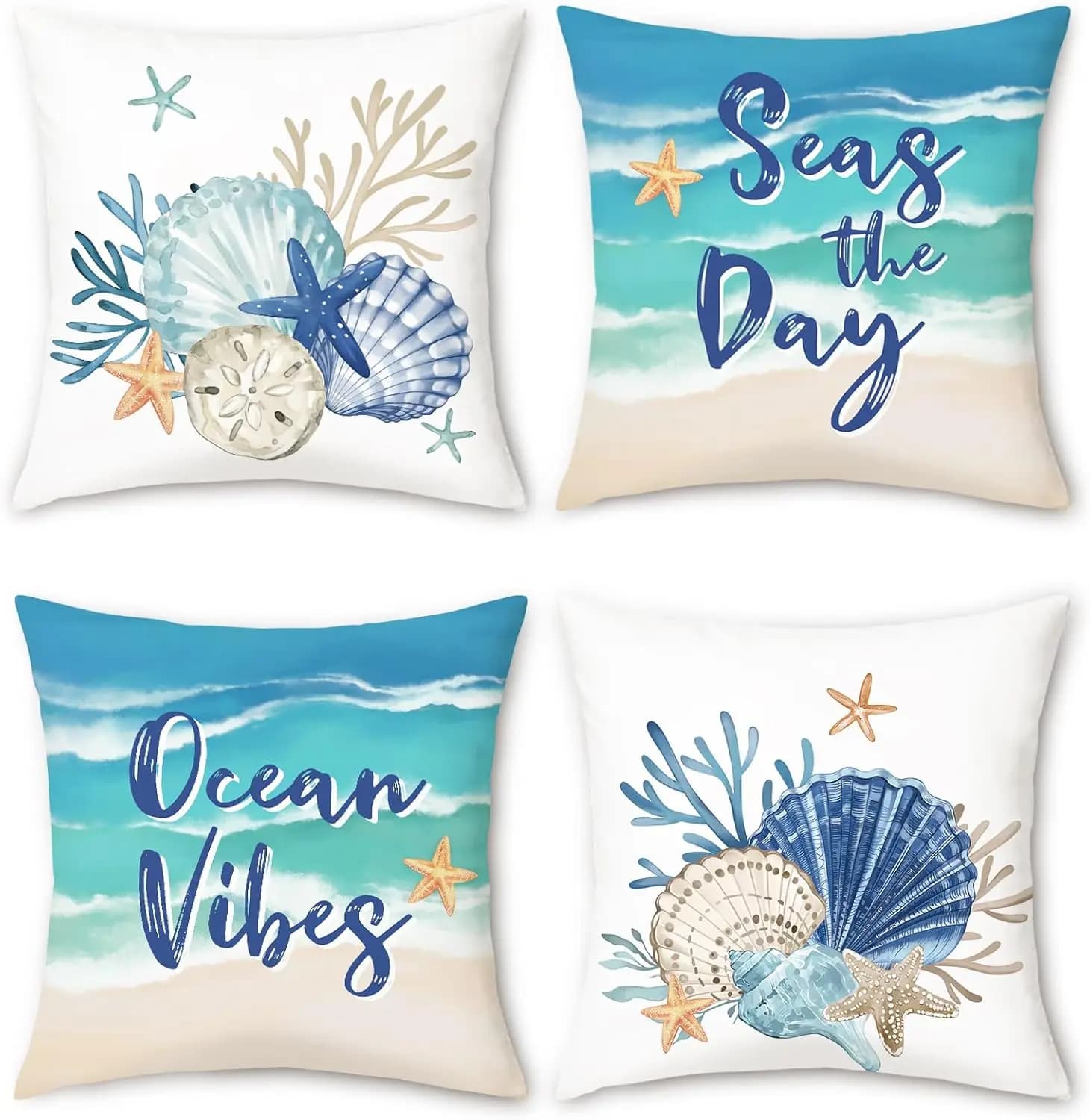 4 fodere per cuscini in lino 45x45 cm, decorative, con cerniera, per divano, camera da letto, soggiorno, decorazioni per la casa
