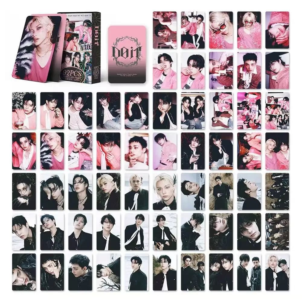 Set di 92 Carte Fotografiche SKZ IT TAPE: DO IT - Nuovo Album - Carte LOMO Collezionabili di Idol Coreani con Adesivi Bonus