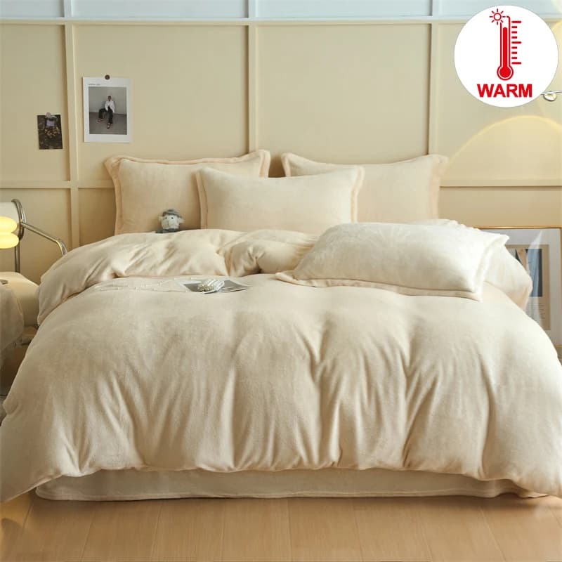 Comodo copripiumino in flanella di lusso: accogliente, ipoallergenico, sperimenta il massimo comfort notturno freddo
