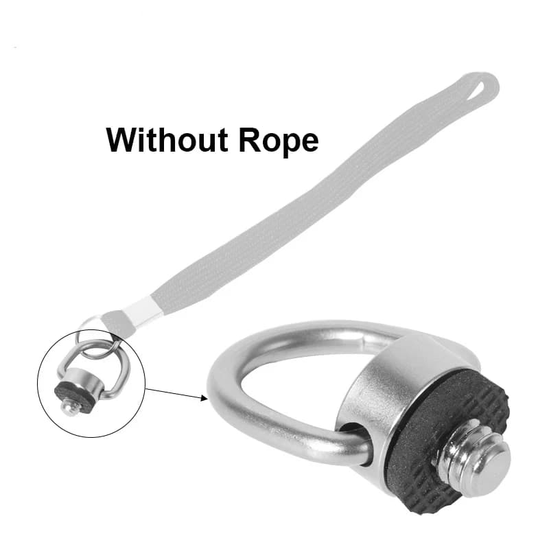 Vite per cinghia DSLR vite per piastra a sgancio rapido da 1/4 di pollice con anello a D per accessori per fotocamere
