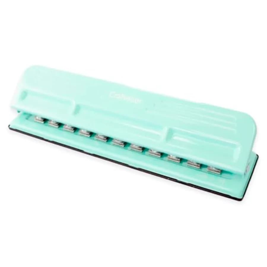 Perforatore XL regolabile per agende e forniture per journaling, perfora fino a 3 fogli di carta da 90 g/m²