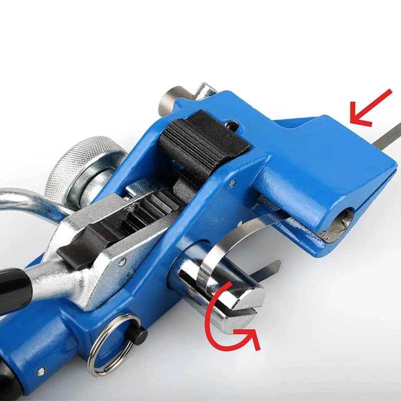 Tenditore automatico Guidato a mano in acciaio inossidabile Fascetta per cavi Pistola per fascette Strumento di tensionamento della cinghia