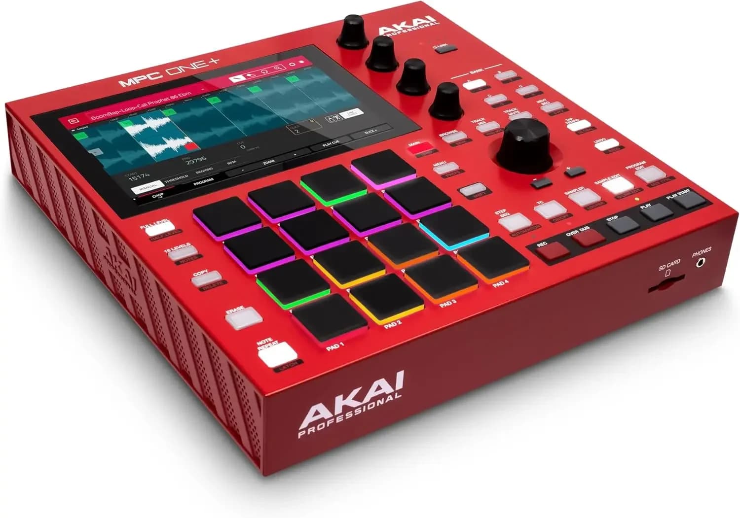 Akai MPC One+ Drum Machine Standalone con WiFi, Bluetooth, 16 Drum Pads, Synth Plug-in e Touchscreen - Native Instruments
