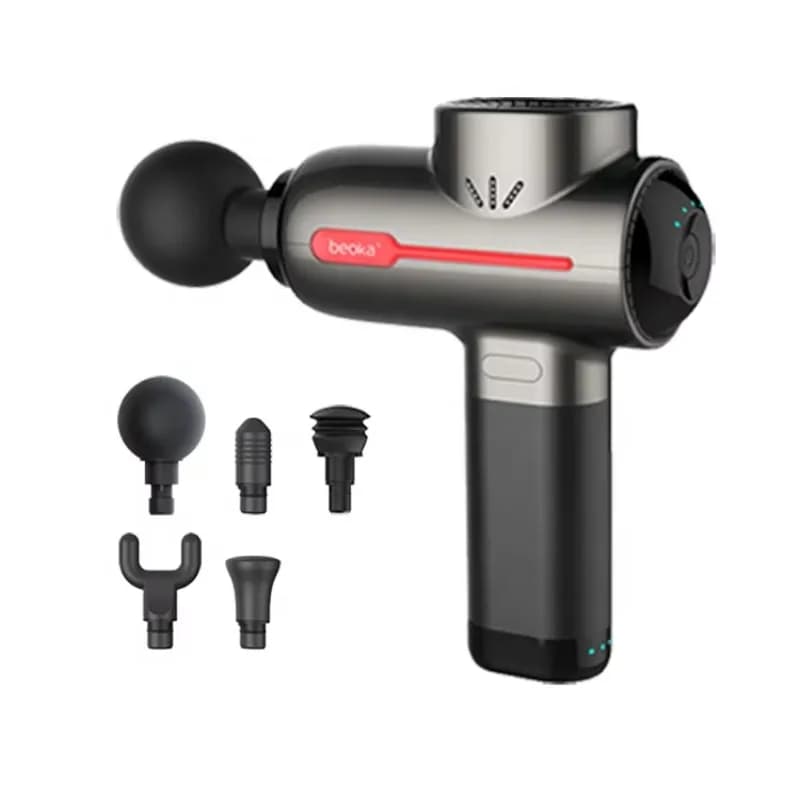 Beoka Portable Mini Body Brushless Motor Massage Gun Heated Percussion Vibration Fascia Deep Tissue Pocket Muscle Relief Massage