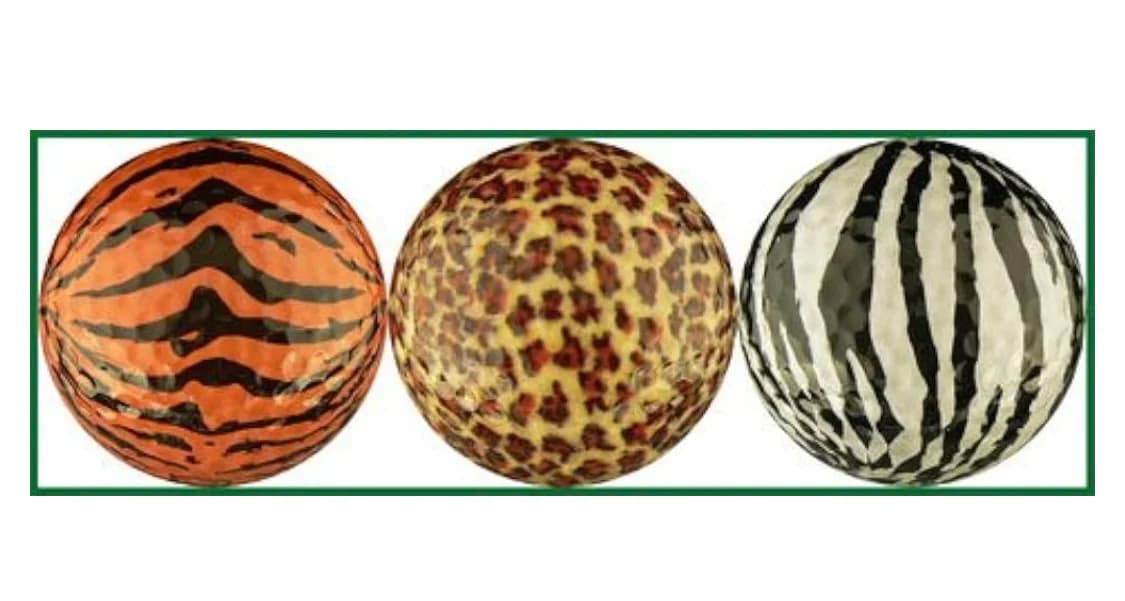 Collezione Zebra Leopard Tiger Nuova pallina da golf in cristallo in edizione limitata squisita