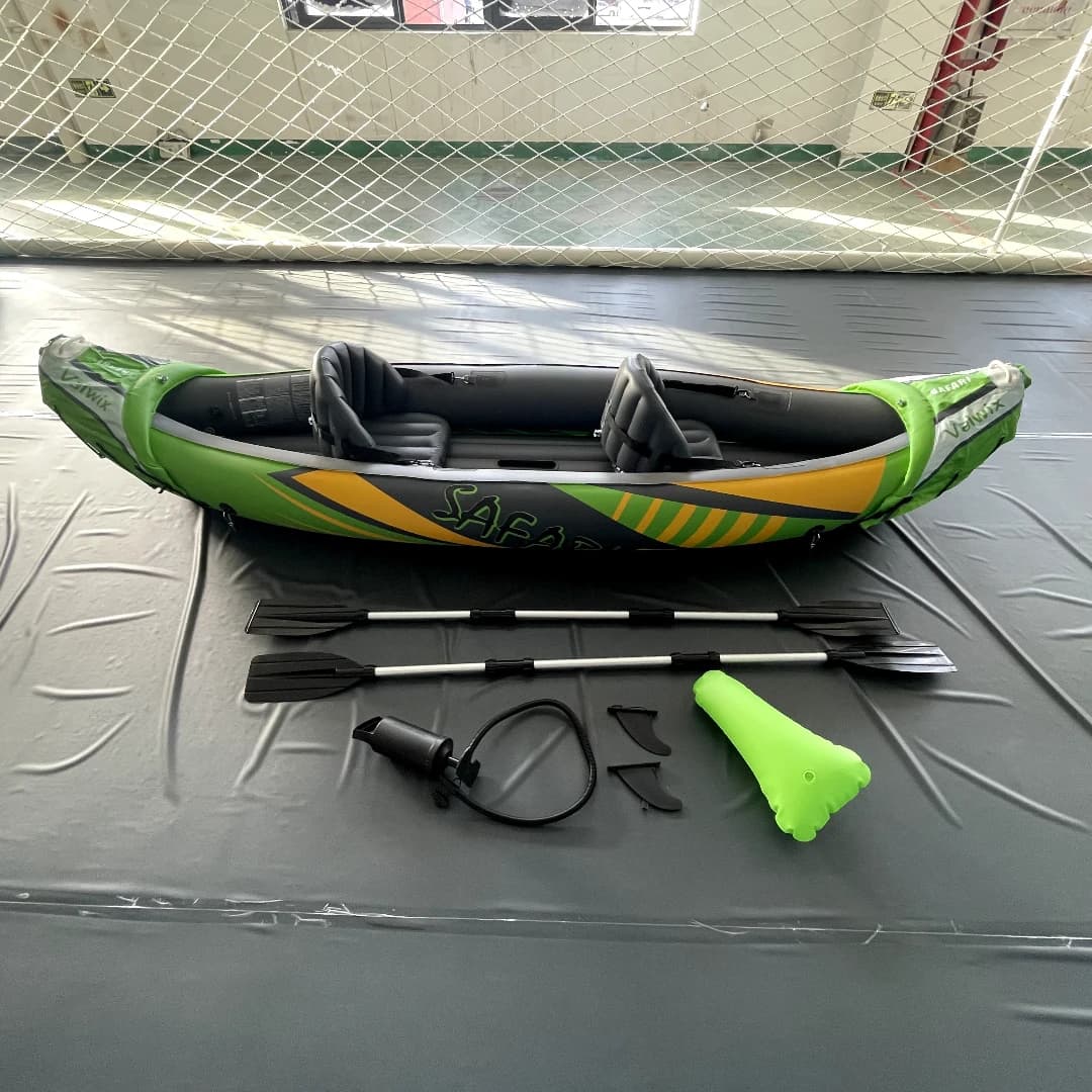 68307 K2 Kayak Gonfiabile Professionale per 2 Persone, Barca a Remi Gonfiabile per Sport e Divertimento all'Aperto con Pagaia