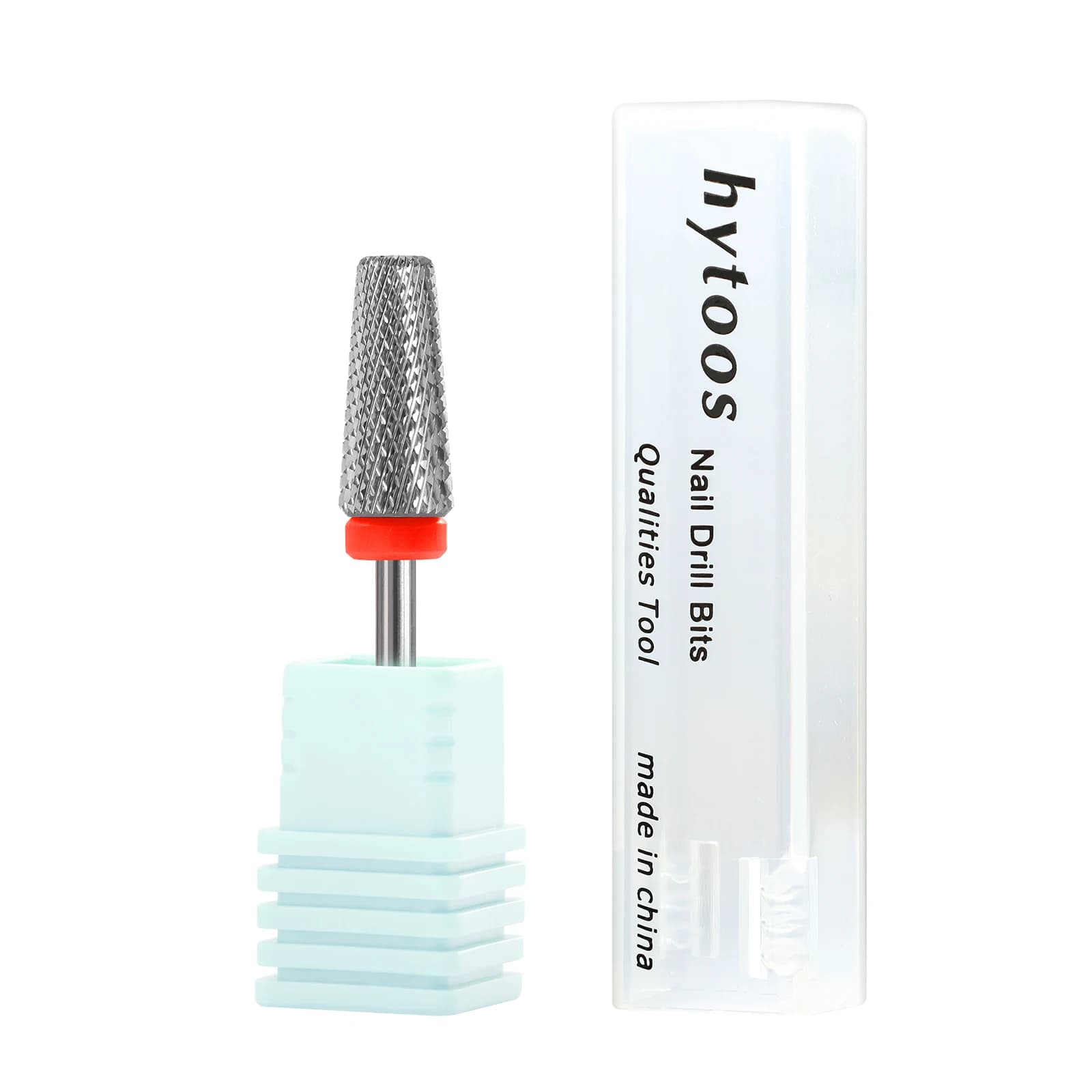 HYTOOS Smooth Nail Drill Toe 5 in 1 Crossed Tooths Nail Tips in Carbide Remove Gel Electric Lime Tips Manicure Accessories
