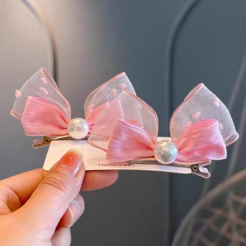 Fermagli per capelli per cani carini Fiocchi Decorazione per testa di perle finte per animali domestici Forcine per cuccioli di gatto Decor Accessori per toelettatura