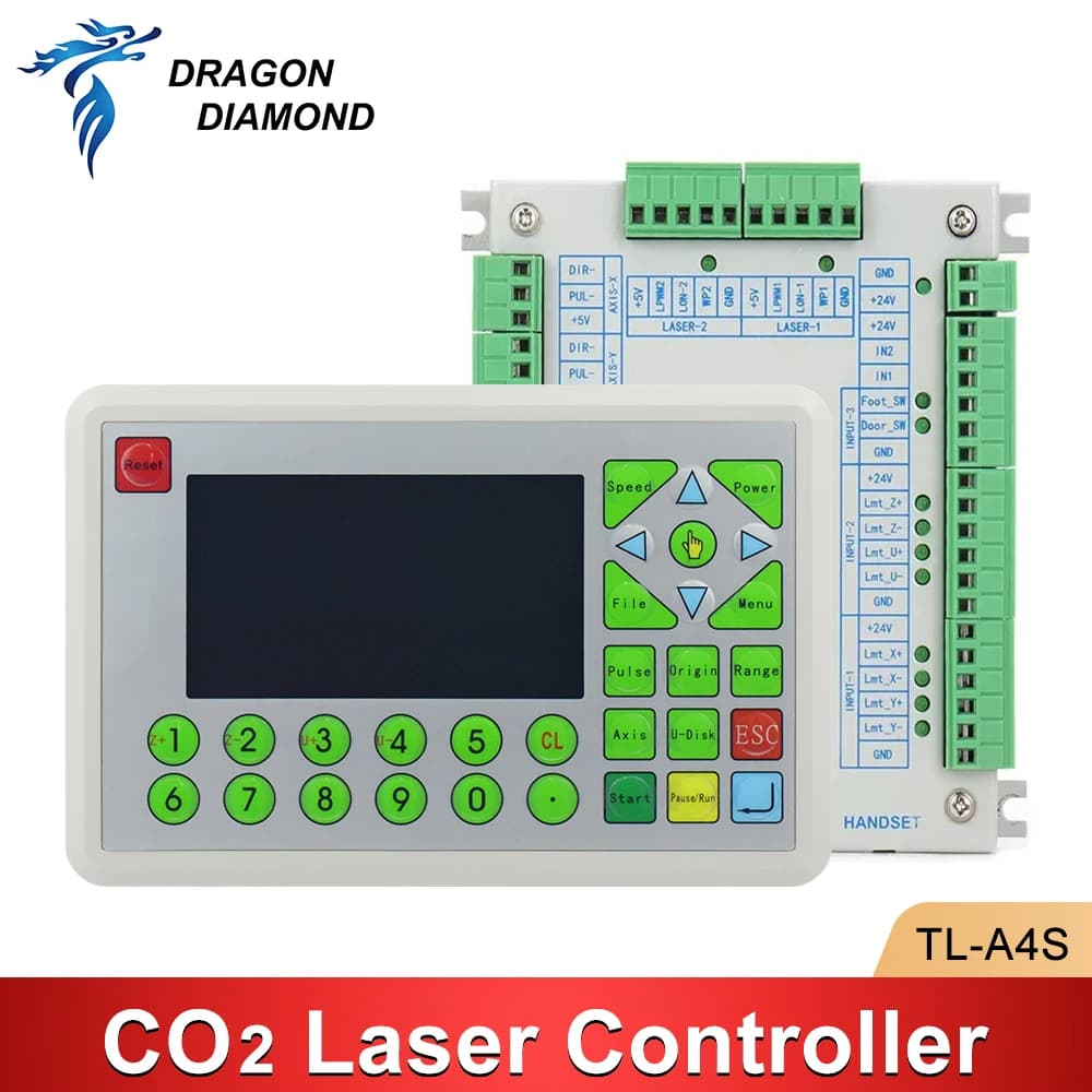 Laser Control System CO2 TL-A4S for K40 Cutting and Engraving Machine, Replaces Ruida Leetro Trocen