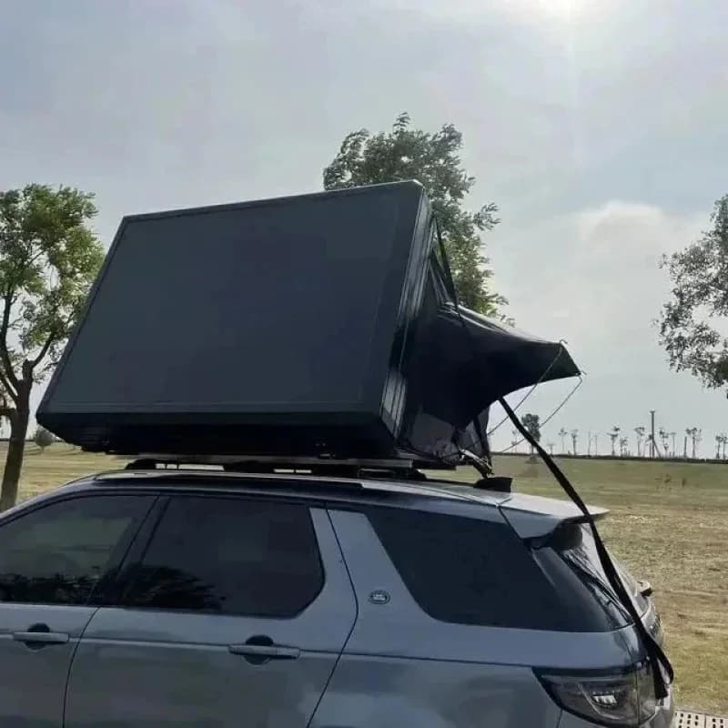 KQX Heavy Waterproof Hard Roof Top Tent 4 Person Car Camping