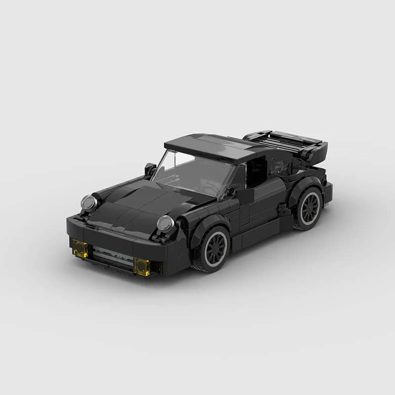 MOC 911 Turbo Modello Building Blocks Nero Hypercar Super Auto da corsa Fit Tecnico F2 Giocattoli per bambini Compleanno Regali di Pasqua