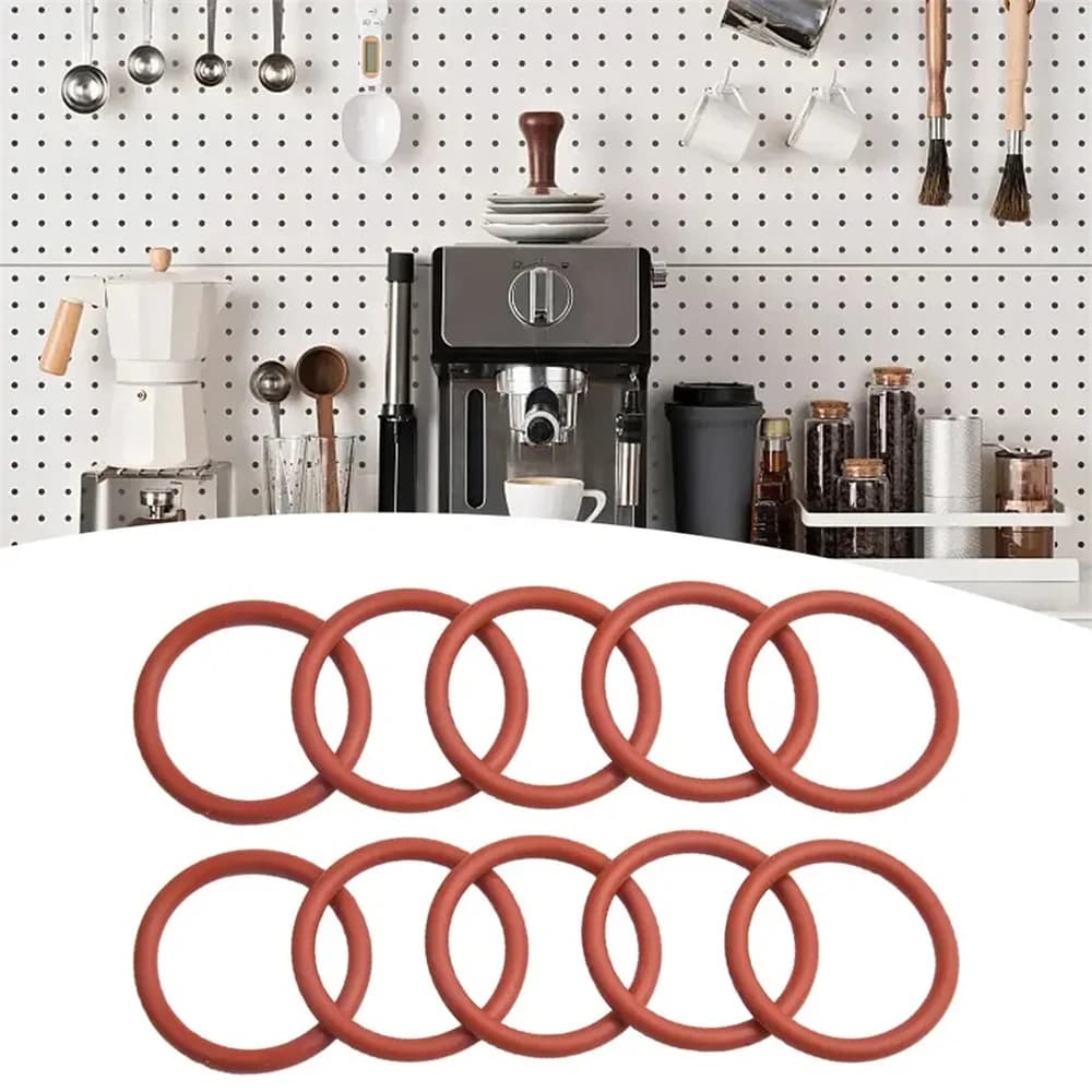 10 PZ CS4.3mm Silicone O RING Per DeLonghi Caffè 43.6*35*4.3mm O-Ring VMQ Guarnizione di tenuta Spessore 4.3mm ORing Gomma Rossa
