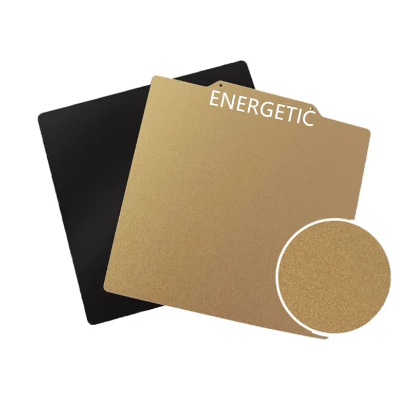 ENERGY For Anycubic Mega S PEI Construction Plate 240x220mm Double Face Structured PEI Spring Steel Sheet Magnetic Heat Bed