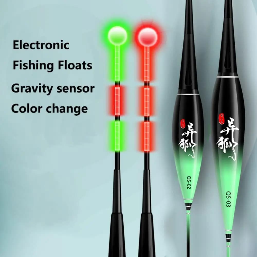 New LED Electronic Fishing Floats Night Luminous Gravity Sensor Nanofloat 1.2g-3g Floatage High Sensitivity Fishing Float Tail