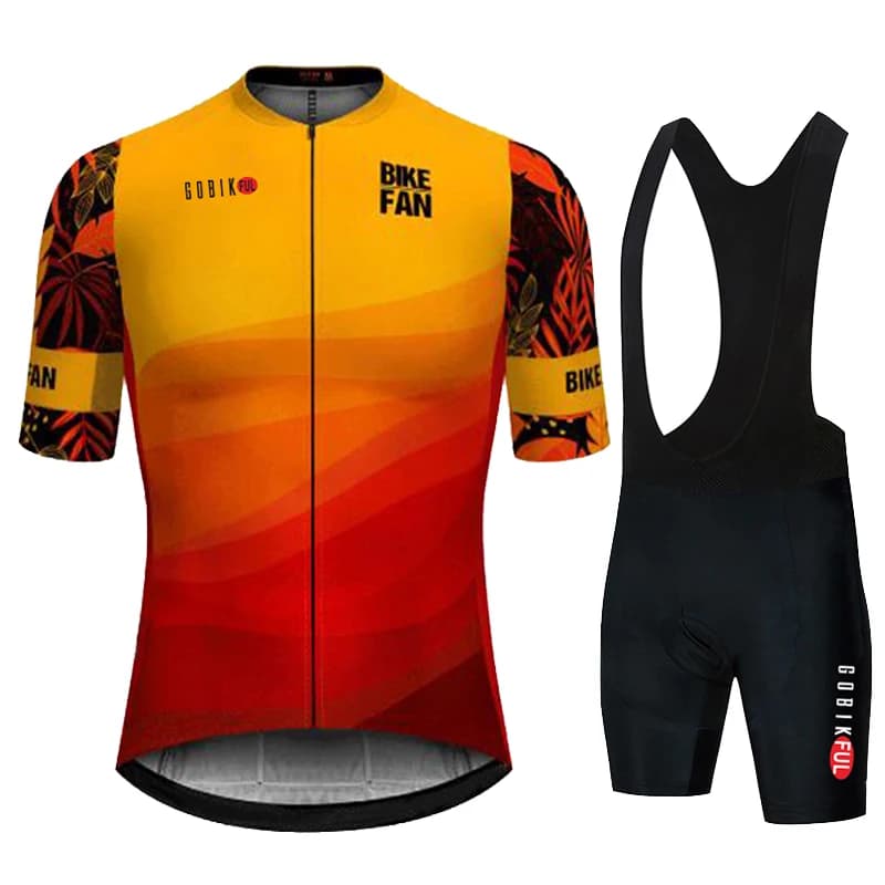 Bike Jersey Set 2021 Team KBORA cycling clothing summer short sleeve cycling suit for men Top and Bottom Bib Shorts Kit