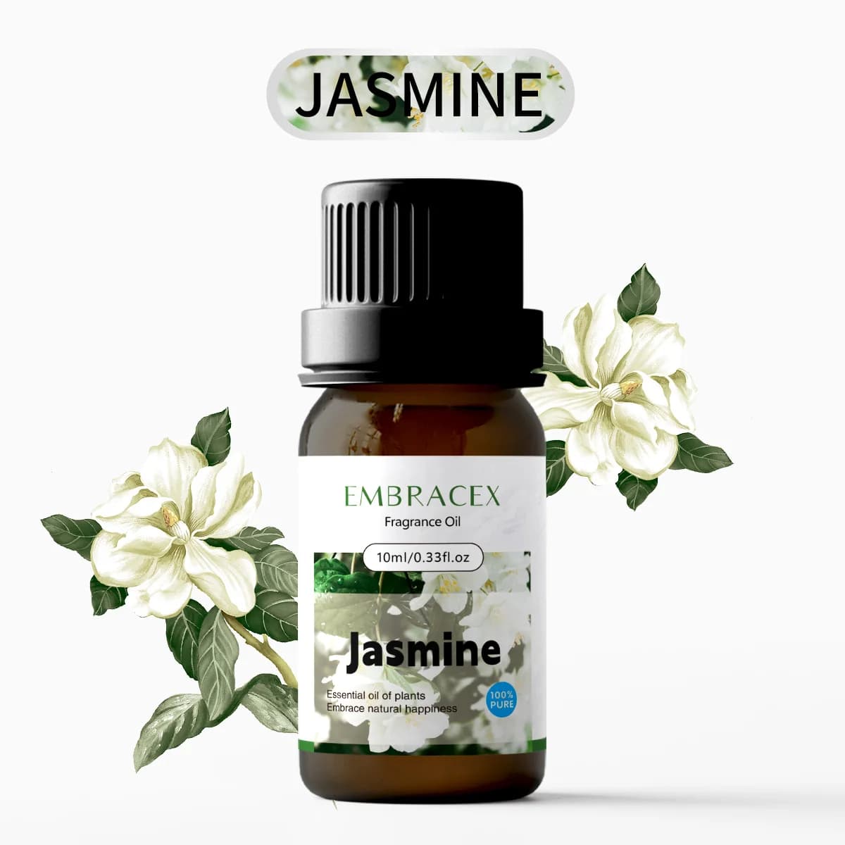 10ml Essential Oil Gelsomino Oil Floral Fragrance Deodorant for Auto Essential Oils of Long Life Gifts aromatherapy scent Gift