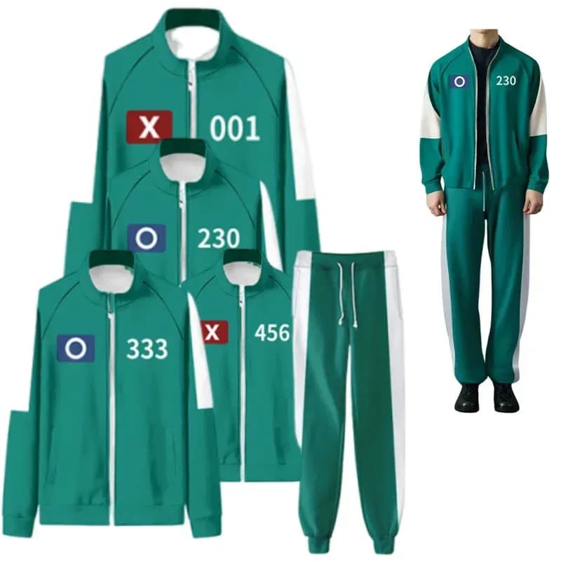 ♥ 2025 2025 New squid costume 001 230 333 456 uniform party dresses Adult player G ★ ☆ ly99