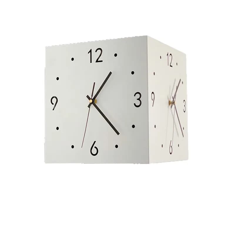 Orologio da parete bifacciale semplice e creativo, orologio a due lati